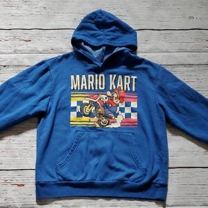 Nintendo Boy's Mario Kart Blue Hoodie 💙